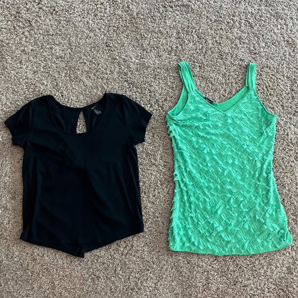 Two Cute Tops! Size L